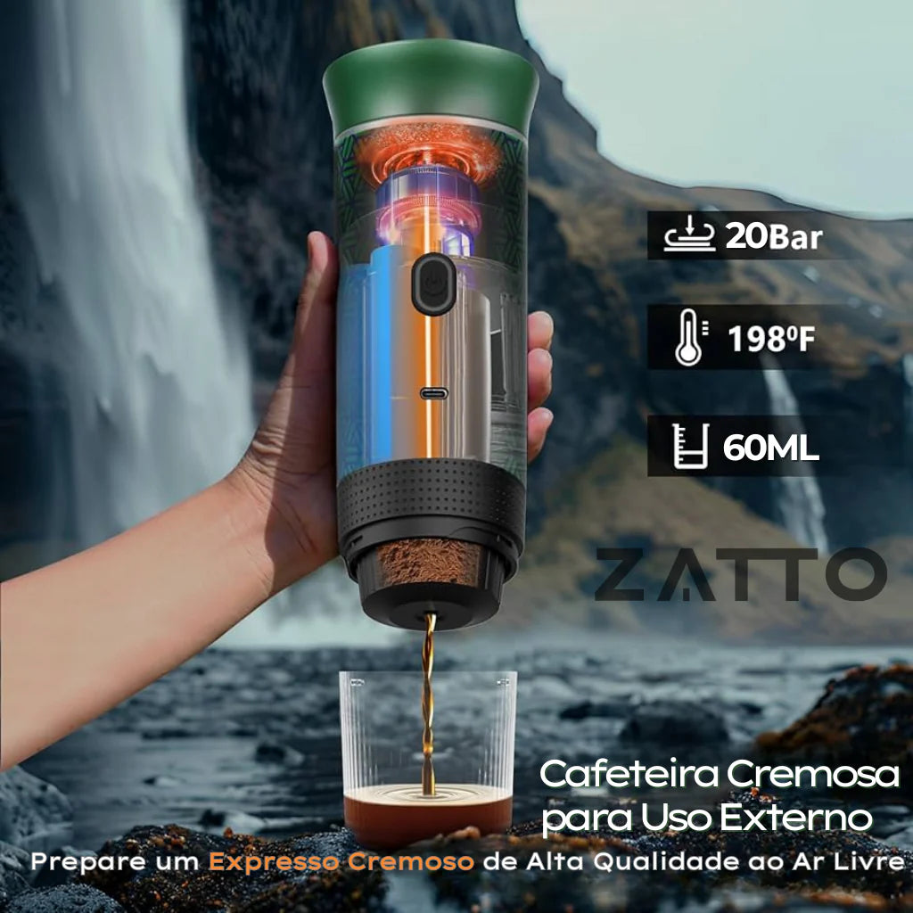 CaféGo Pro™ – A Revolução Portátil do Café Expresso