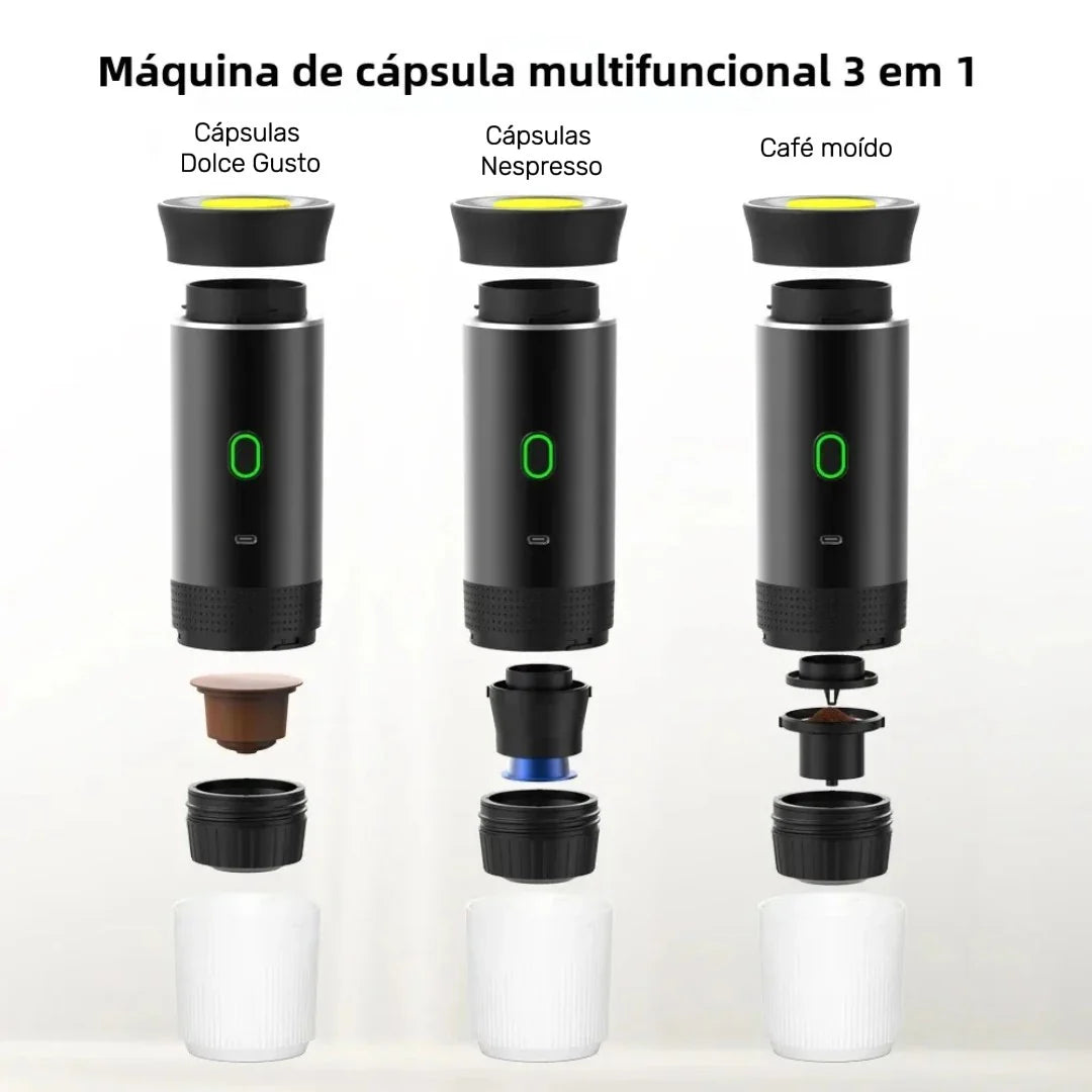 CaféGo Pro™ – A Revolução Portátil do Café Expresso