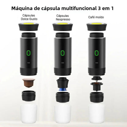 CaféGo Pro™ – A Revolução Portátil do Café Expresso